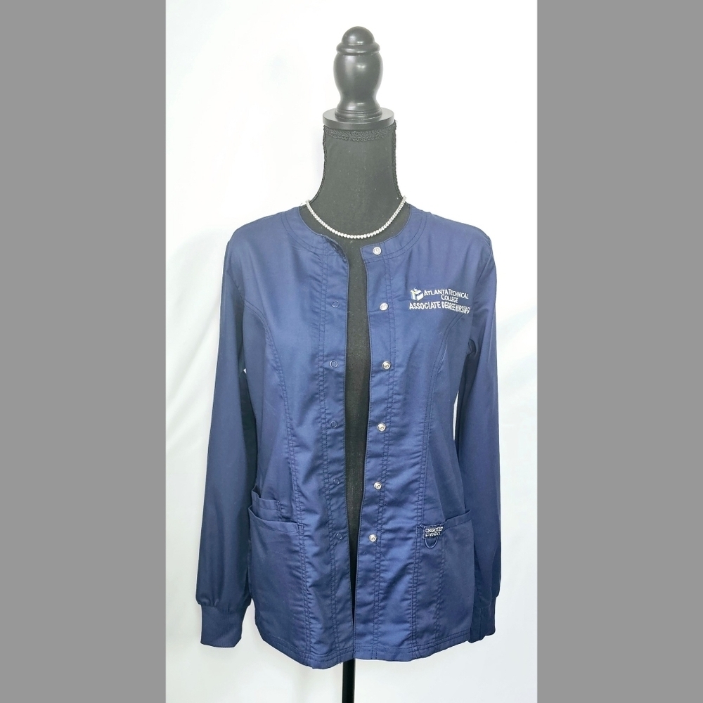 XXS Navy Blue Ulimate Stretch Scrub Jacket